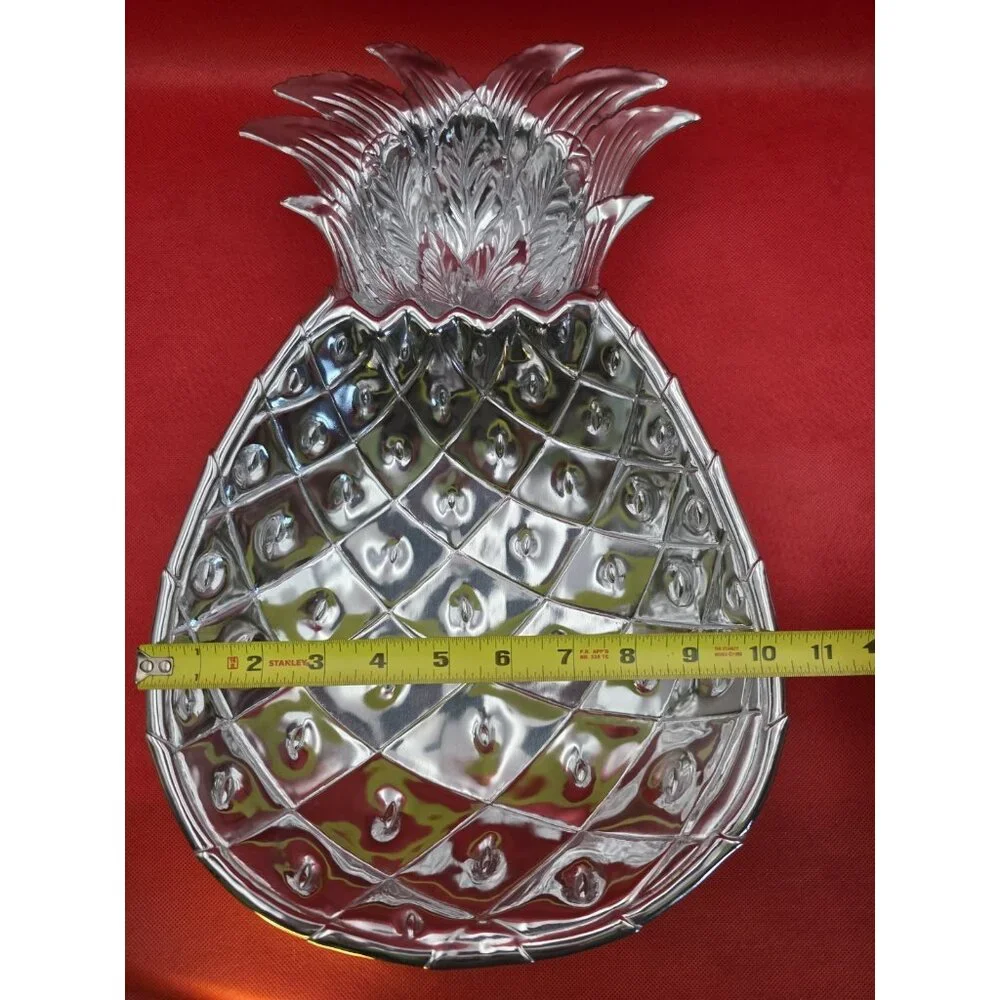 Arthur Court‎ Large Pineapple Chip & Dip Tray Tropical Party Beach House W Box
